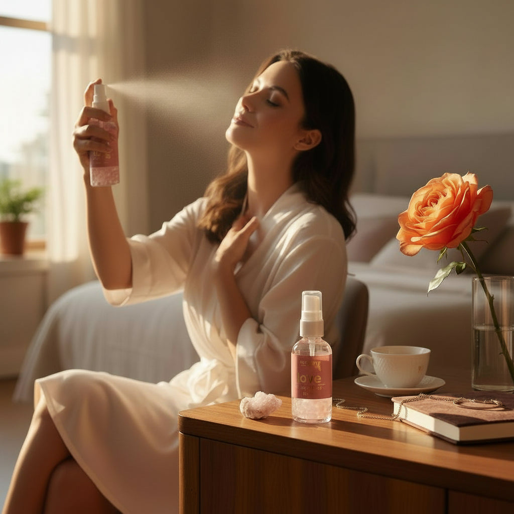 love rose quartz spray