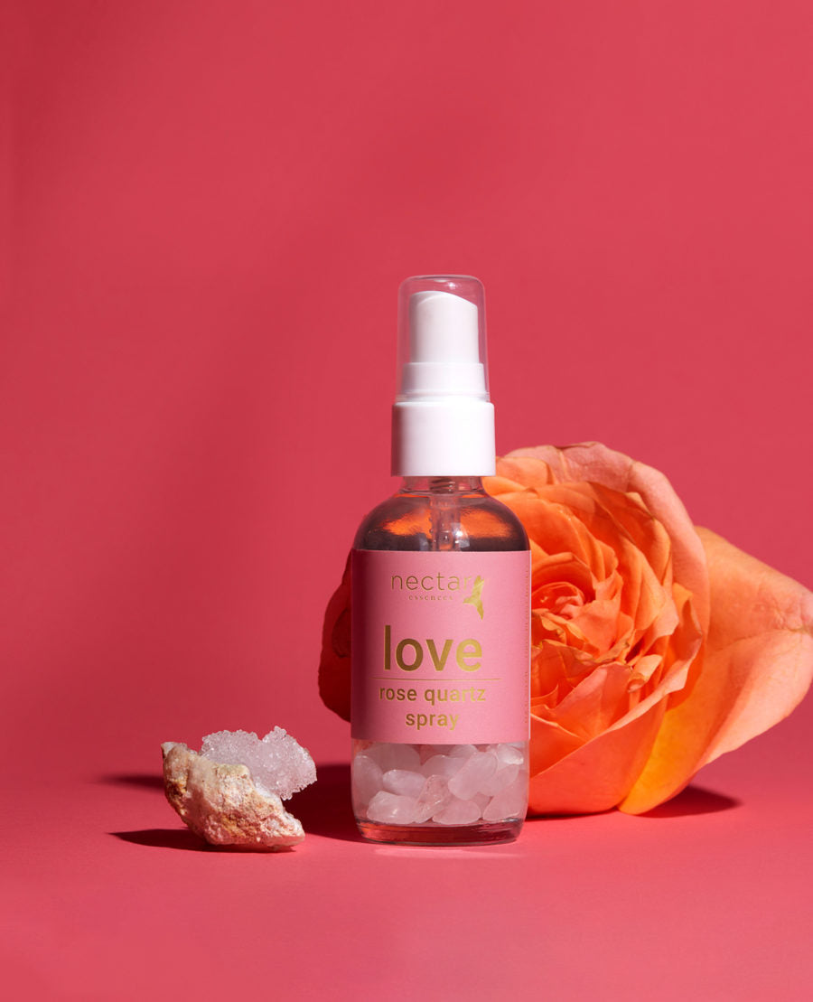 love rose quartz spray+